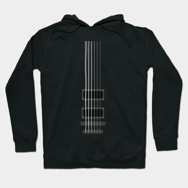 Guitar string vibes with bridge Hoodie by XOXOX